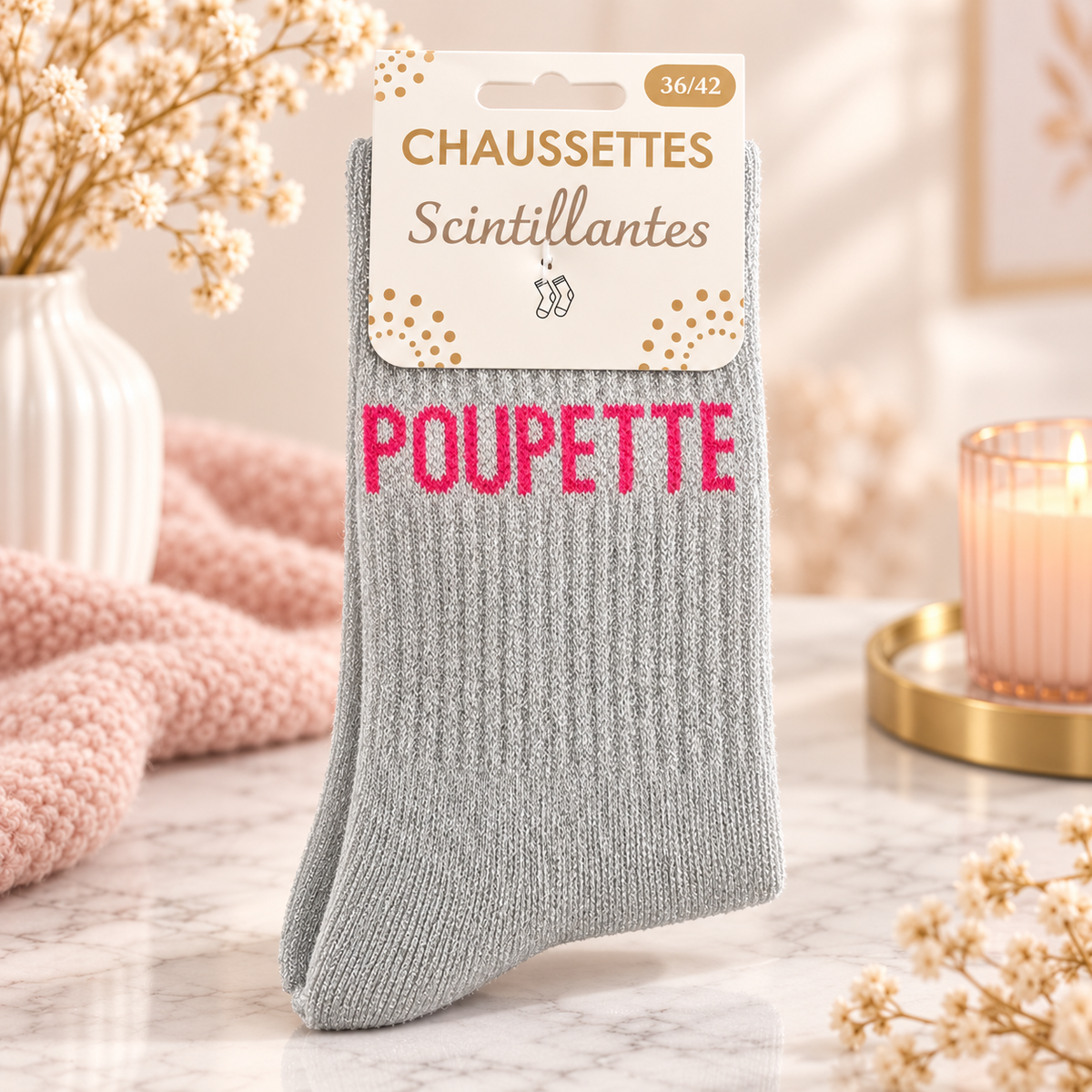 Chaussette "POUPETTE" Taille 36/42