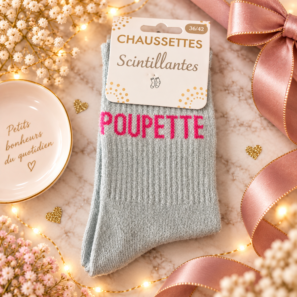 Chaussette "POUPETTE" Taille 36/42