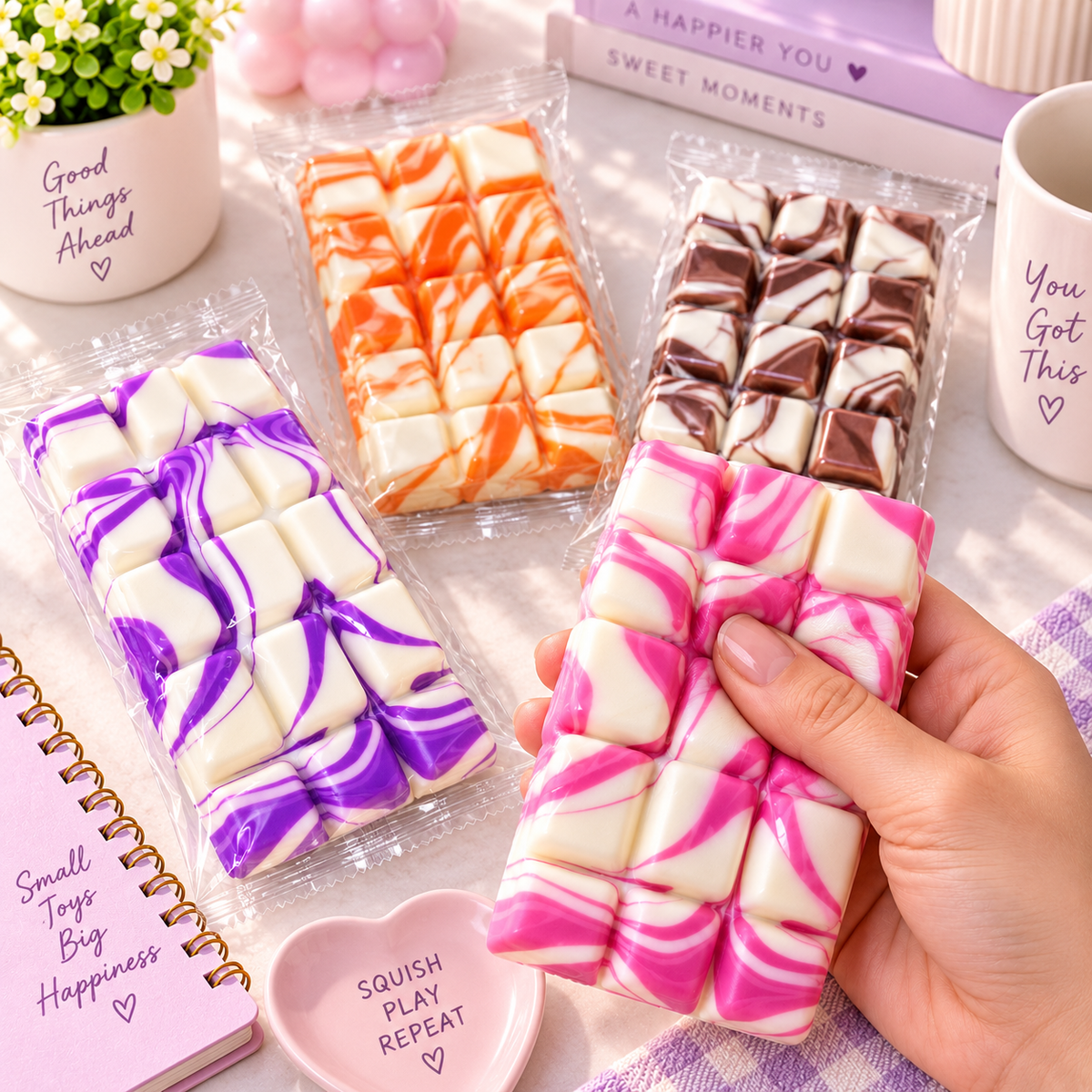 Tablette Chocolat Squishy Anti-Stress