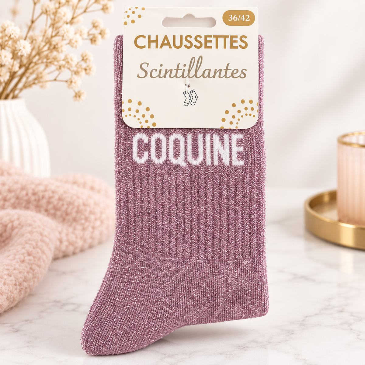 Chaussette "Coquine" Taille 36/42