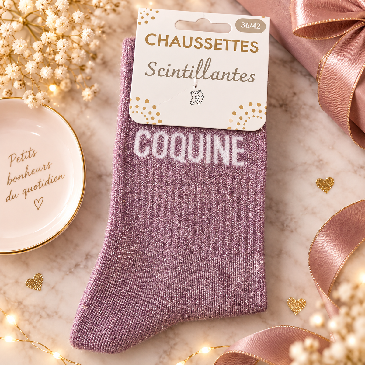 Chaussette "Coquine" Taille 36/42