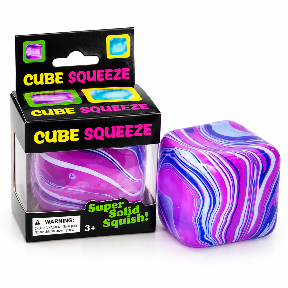 Cube Squishy Anti-Stress Marbré