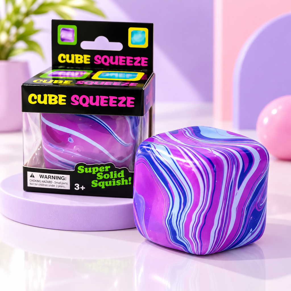 Cube Squishy Anti-Stress Marbré