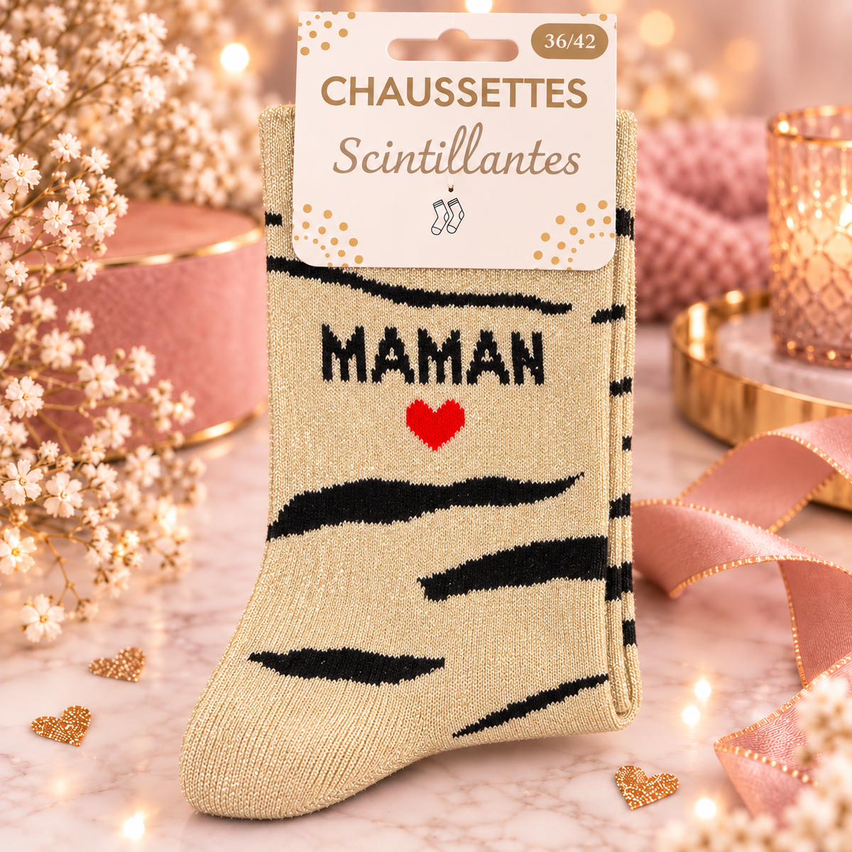 Chaussette " MAMAN " Taille 36/42