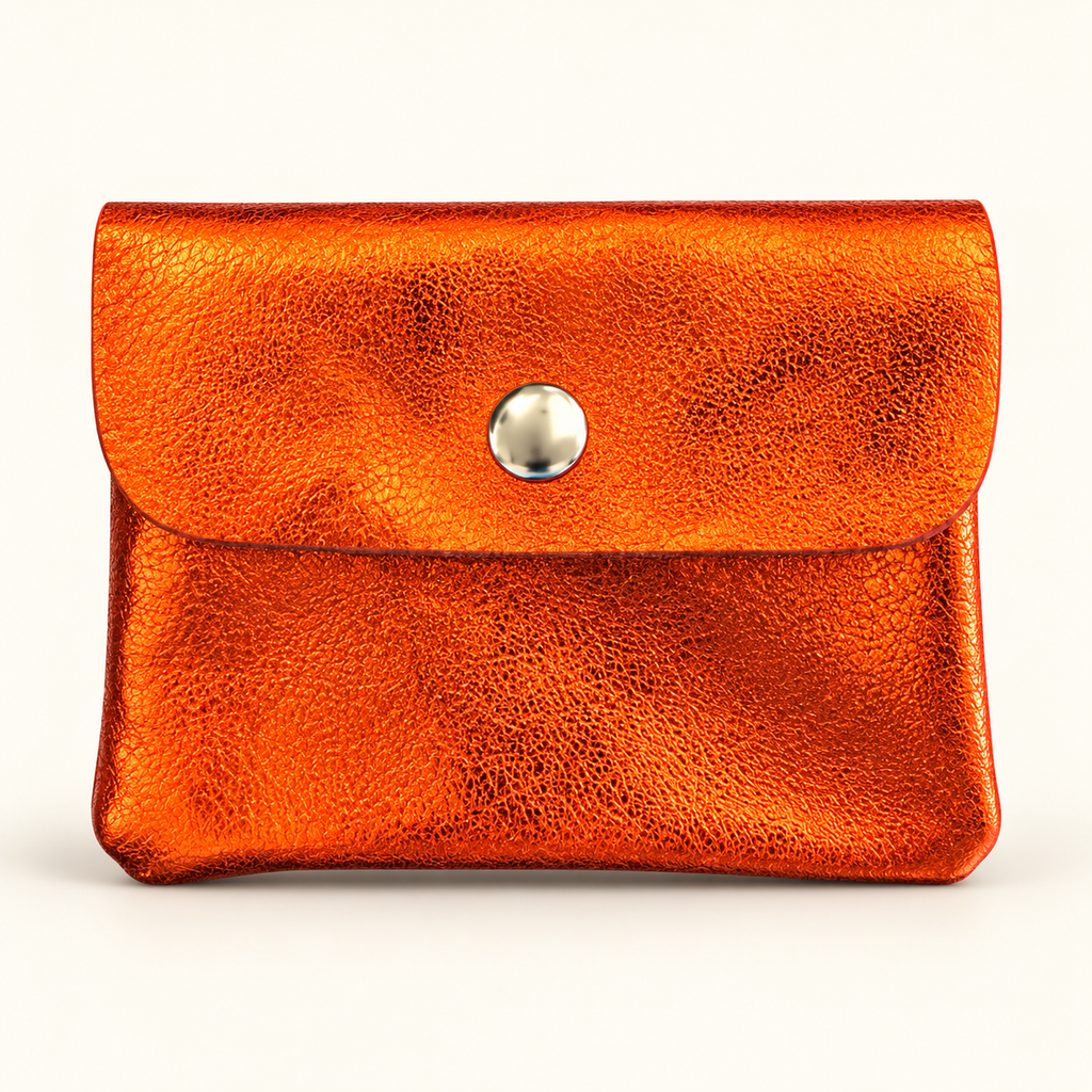Porte-Monnaie Pailleté ORANGE– Le Kiff en Paillette