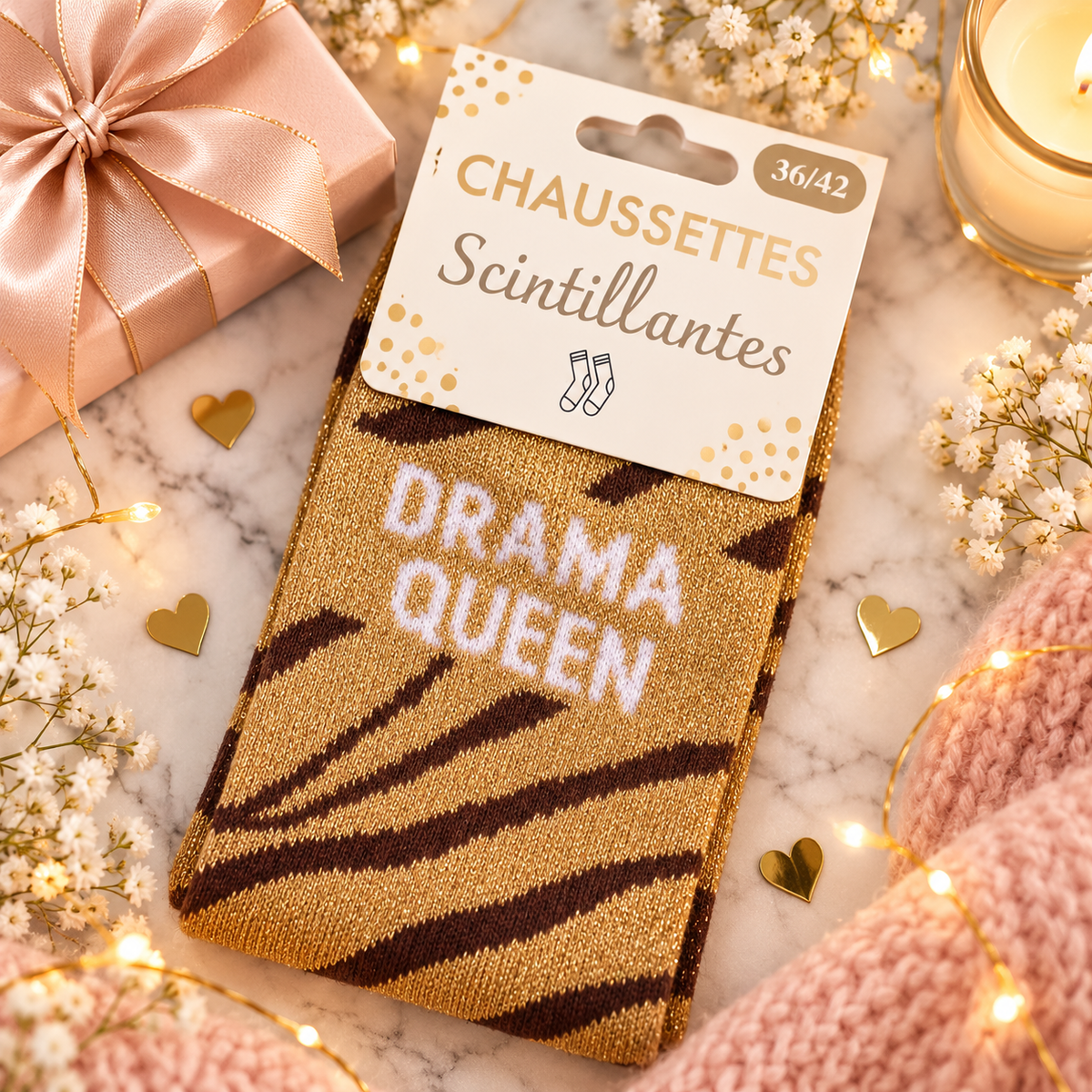 Chaussette " DRAMA QUEEN " Taille 36/42