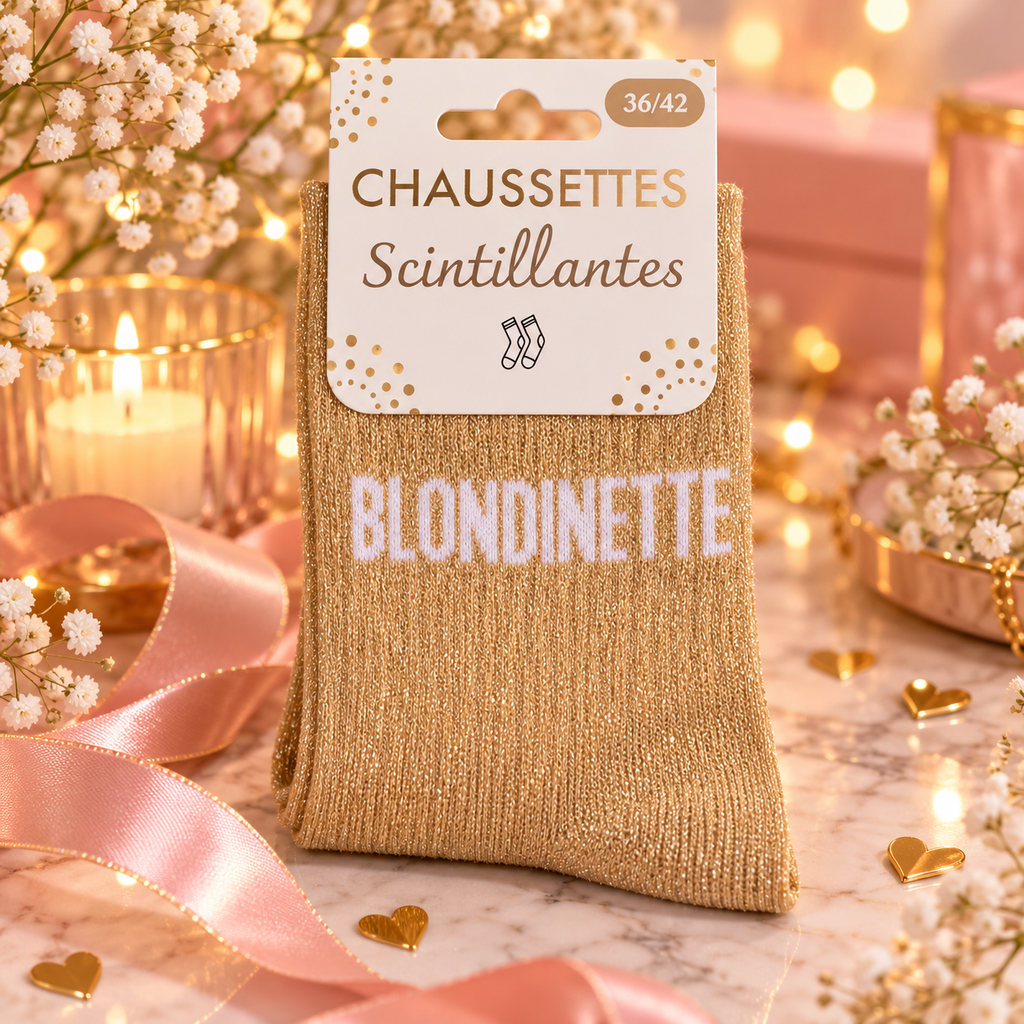 Chaussette " BLONDINETTE " Taille 36/42