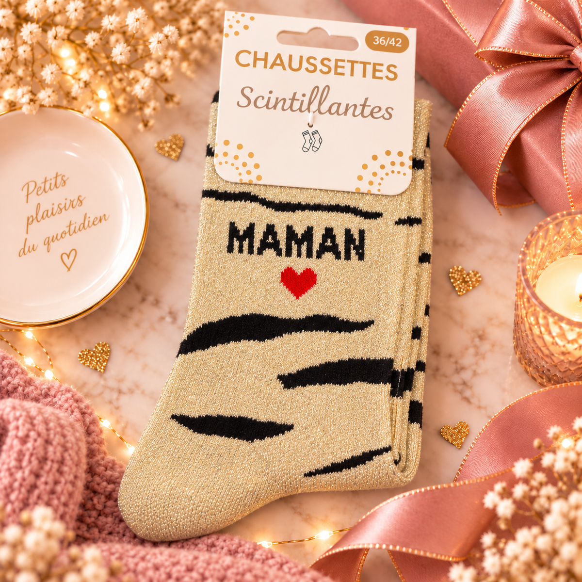 Chaussette " MAMAN " Taille 36/42