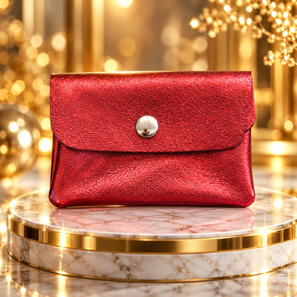 Porte-Monnaie Pailleté ROUGE– Le Kiff en Paillette