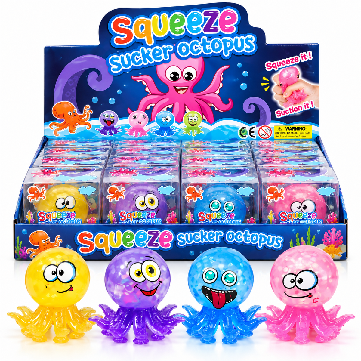 Pieuvre Squishy à Ventouses